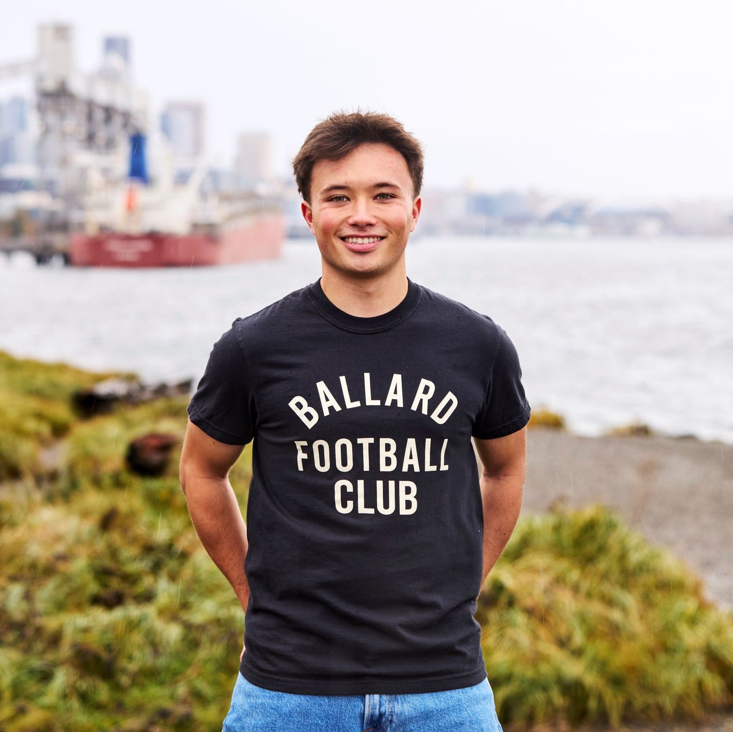 Ballard FC Wordmark Black T-shirt