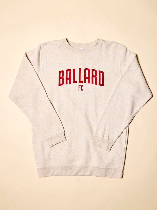 Ballard FC Wordmark Oatmeal Crewneck